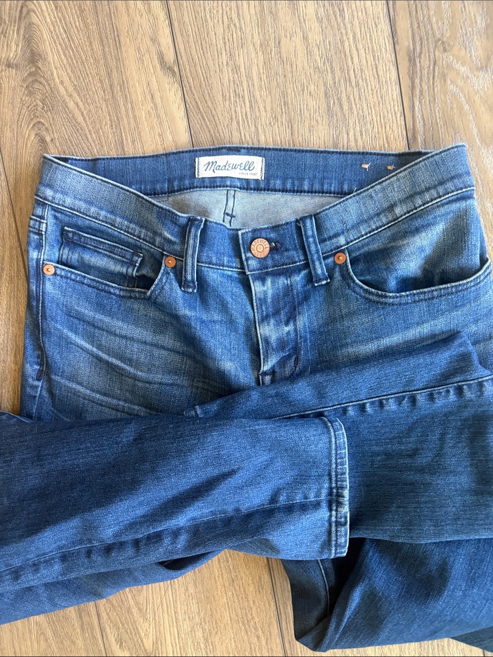 Madewell Women's Blue Skinny Jeans